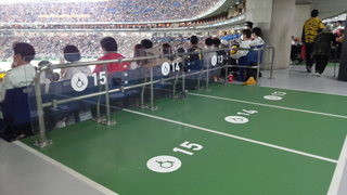 東京ドーム 三塁側車椅子席