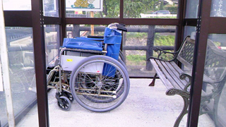 奈良井宿 貸出用車椅子