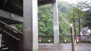 袋田の滝 第1観瀑台デッキ